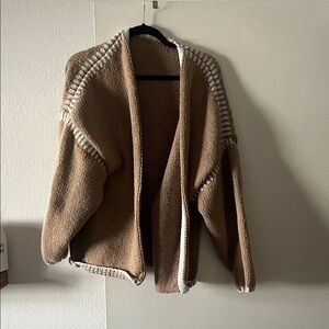 Cozy Brown and Cream Women's Sweater